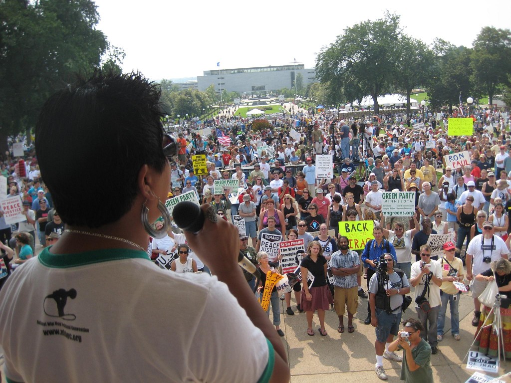 Rosa Clemente Speaking at the RNC in September of 2008.