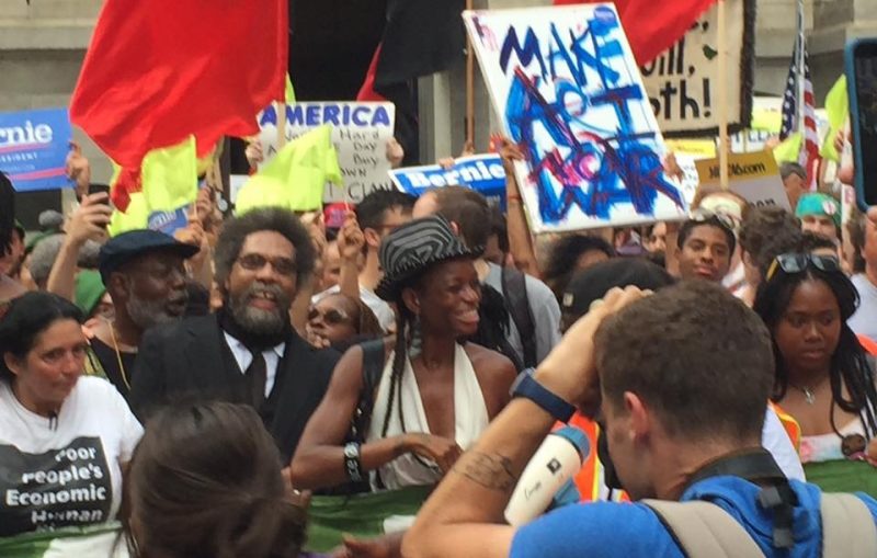 Thousands March In Front Of City Hall In Philly On Day 1 Of DNC